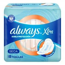 TOALLAS ALWAYS SECA X 8 U.