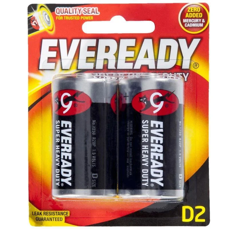 EVEREADY PILA D2 X 2 GRANDE