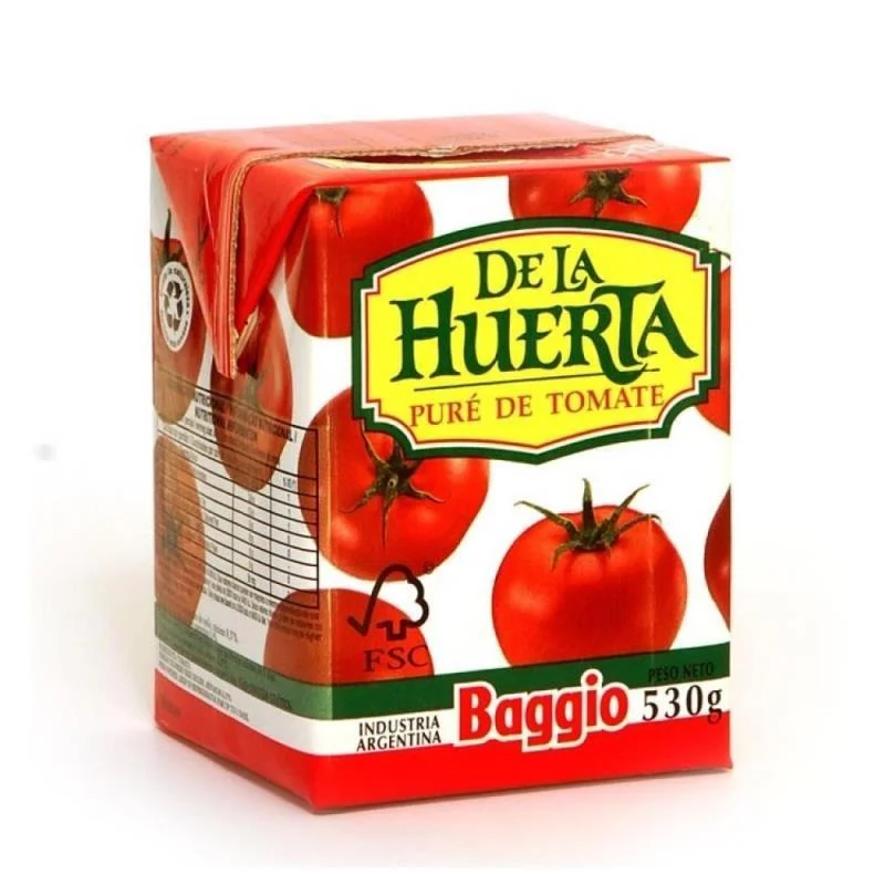 PURE DE TOMATES LA HUERTA 530G