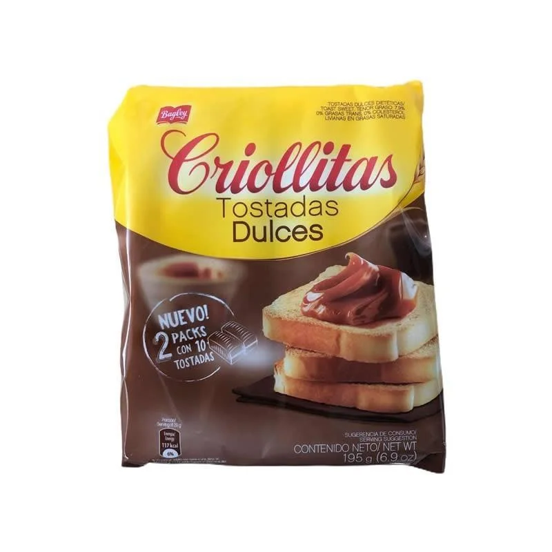 CRIOLLITAS TOSTADAS DULCES 195 G