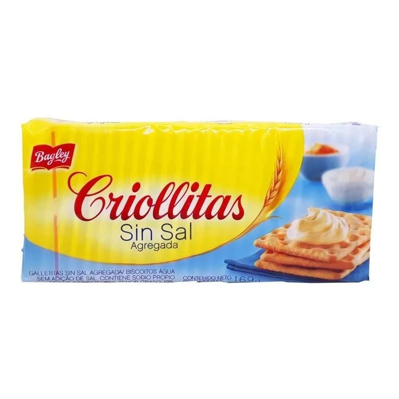 CRIOLLITAS SIN SAL 195 G
