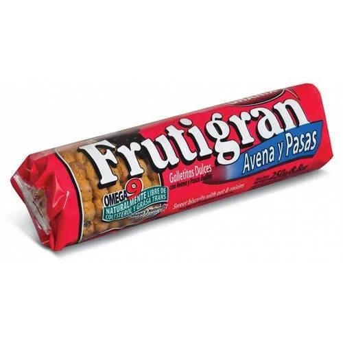 FRUTIGRAN AVENA Y PASAS 250G