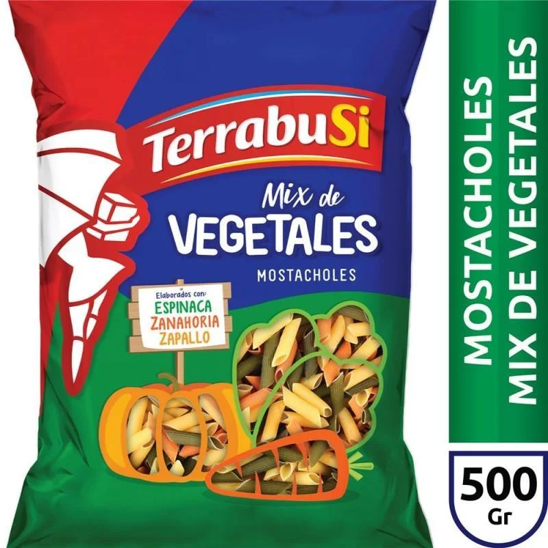 TERRABUSI FIDEO MOSTACHOL VEGETALES X 500 GRS 