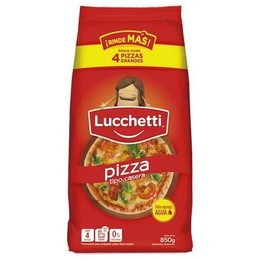 LUCCHETTI HARINA P/PIZZA X 850 GRS 