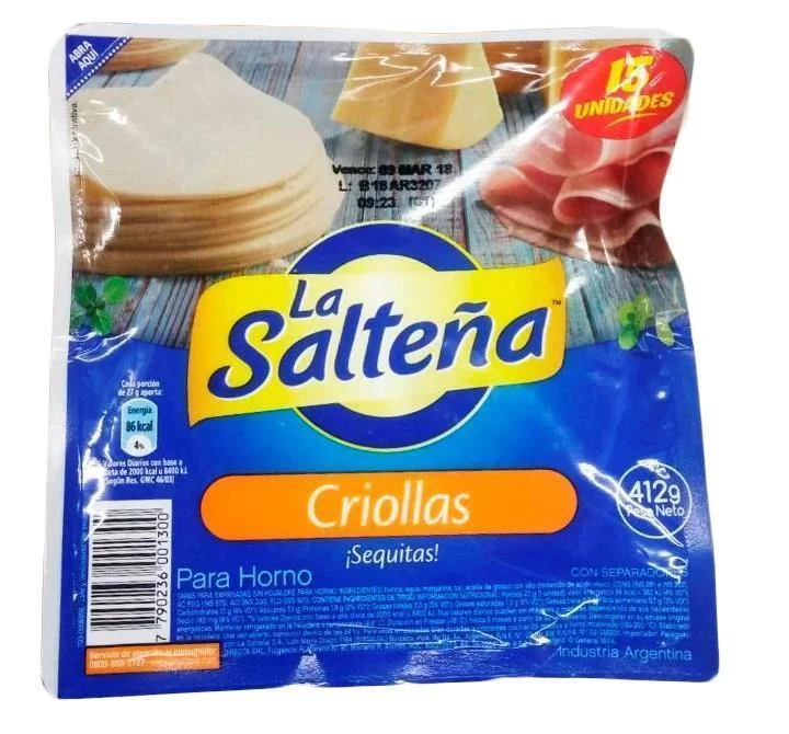 LA SALTEÑA TAPA EMPANADA CRIOLLA X12U X330GRS