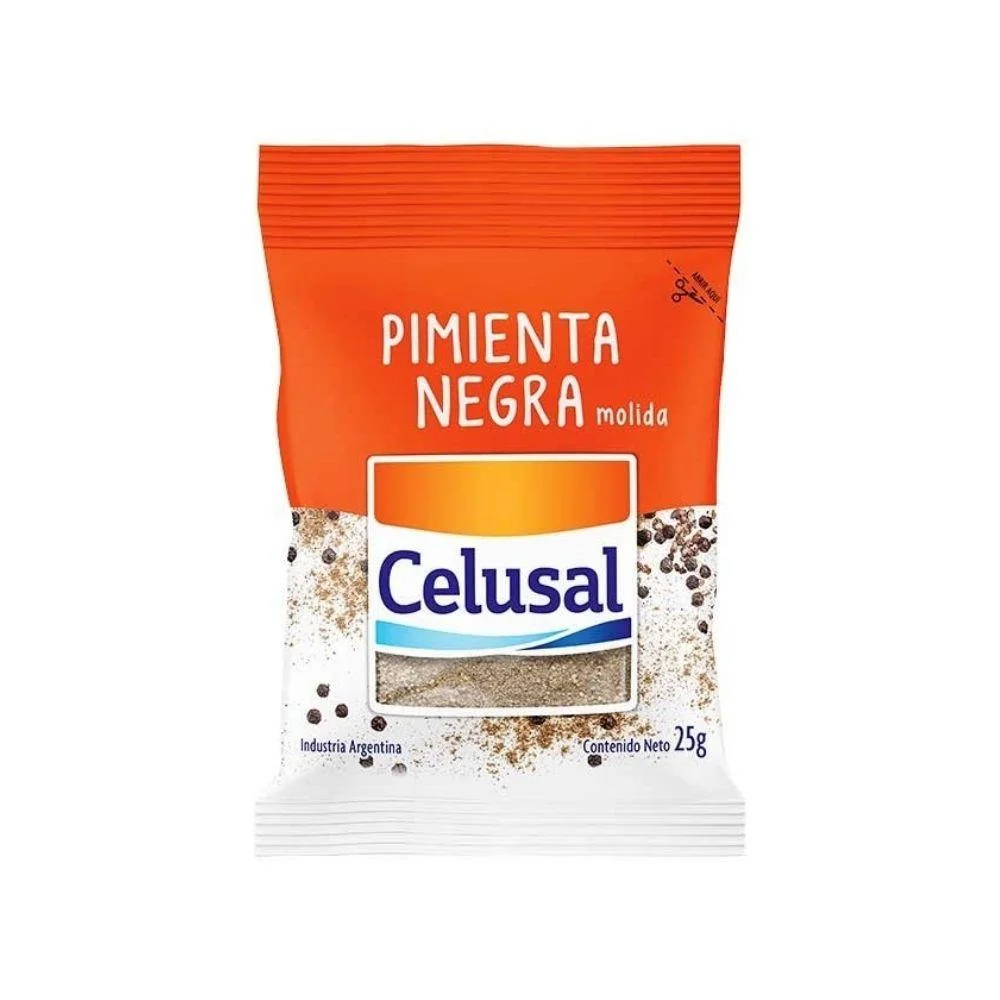 CELUSAL PIMIENTA NEGRA MOLIDA X 25 GRS 