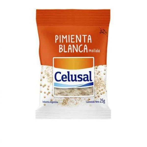 CELUSAL PIMIENTA BLANCA MOLIDA X 25 GRS 