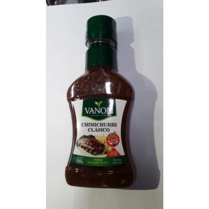 CHIMICHURRI VANOLI CLASICO 190G