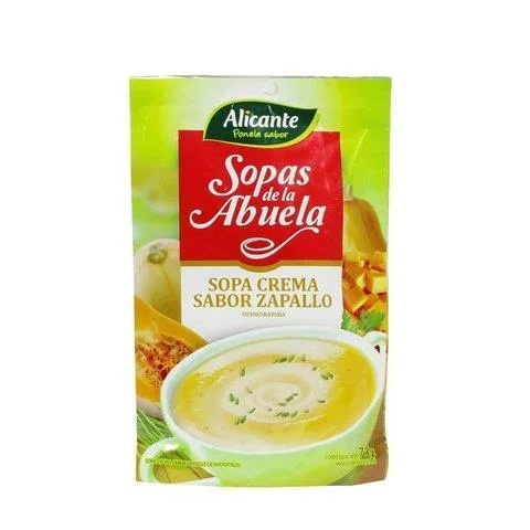 SOPA ALICANTE CREMA ZAPALLO 73 GS