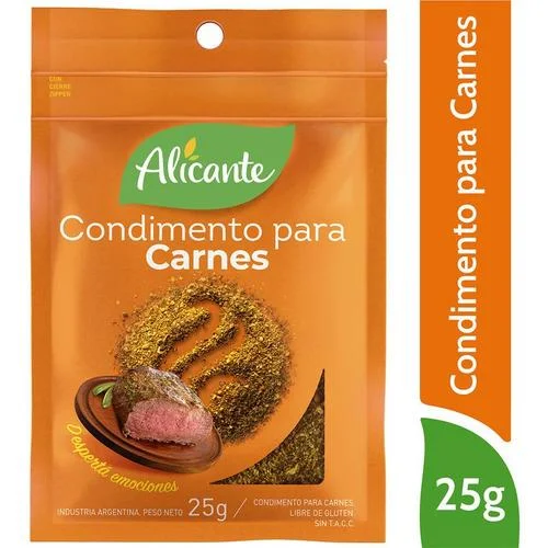 CONDIMENTO P/CARNE 25G ALICANTE