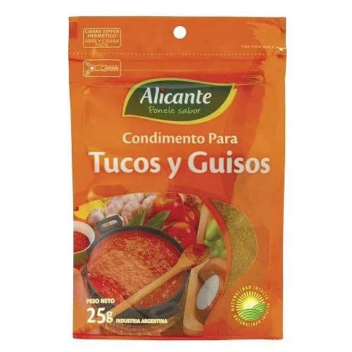 CONDIMENTO PARA TUCOS Y GUISOS 25G