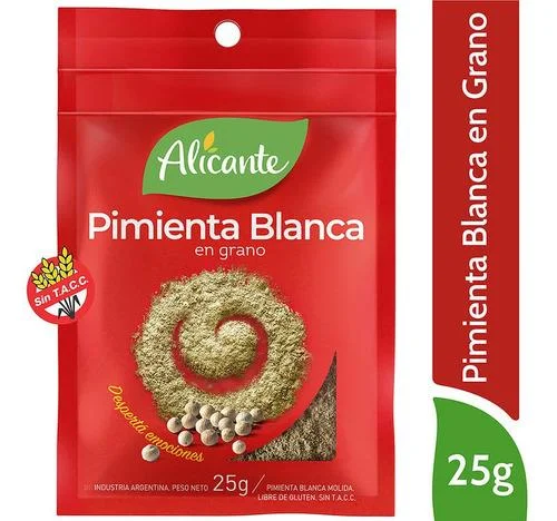 PIMIENTA BLANCA MOLIDA 25G
