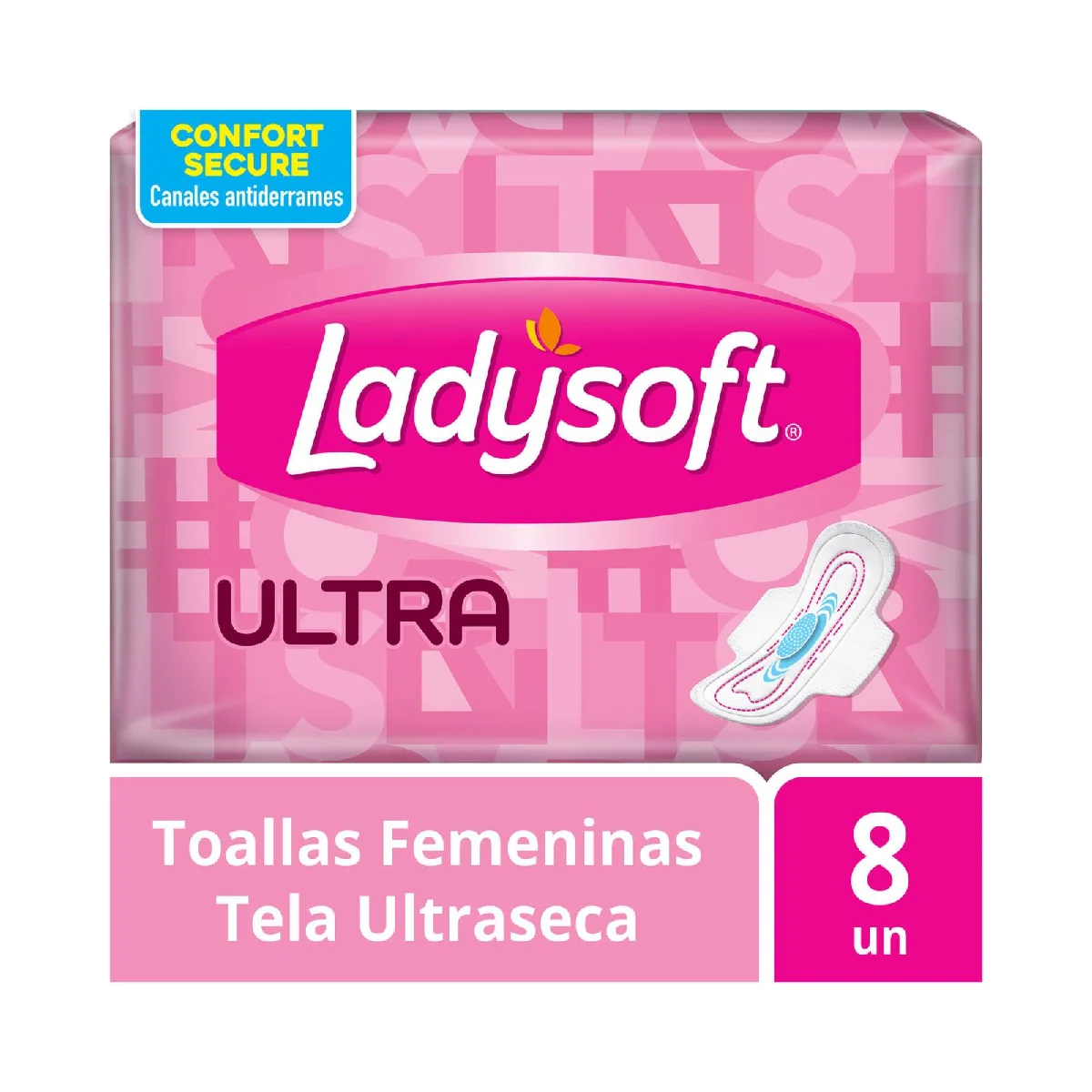 LADYSOFT ULTRA X 8 TOALLITAS FEM 