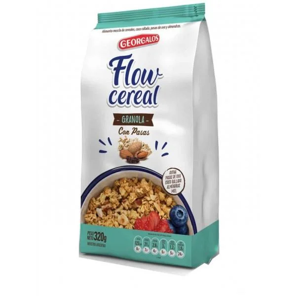 GRANOLA FLOW CEREAL C/ PASAS X 320 G 