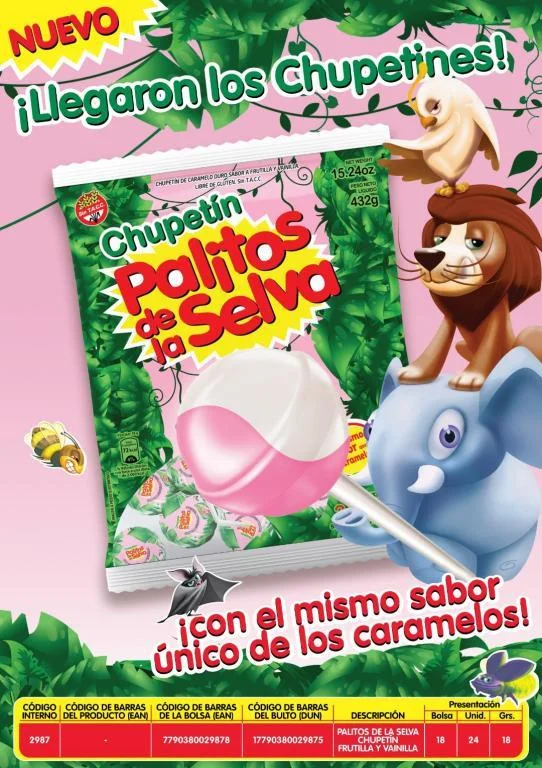 CHUPETIN PALITO DE LA SELVA 