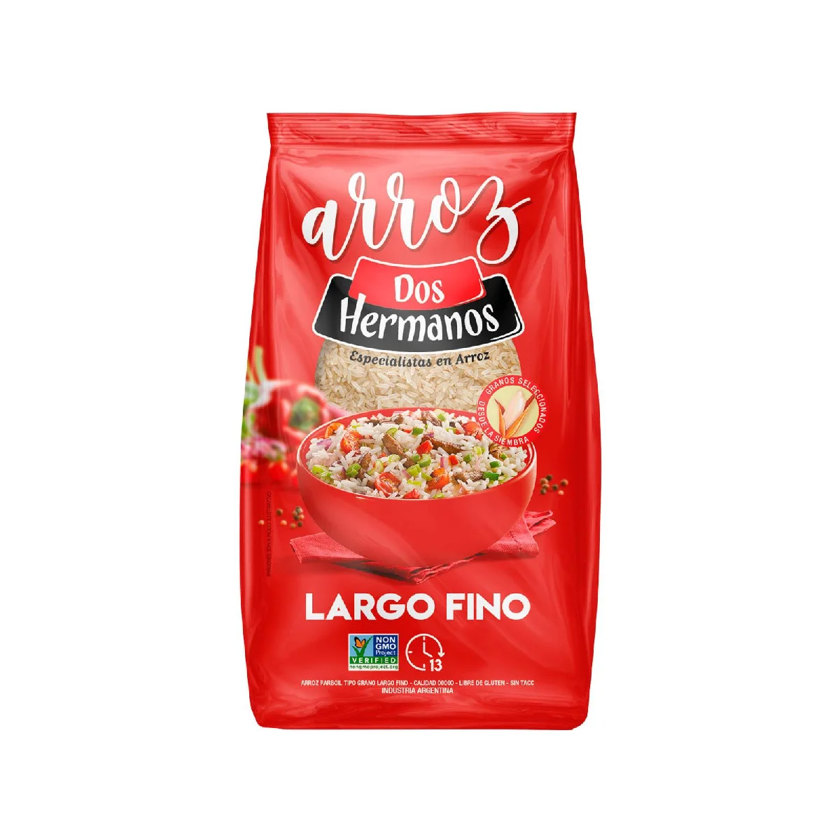 ARROZ DOS HERMANOS LARGO FINO X 1 KG
