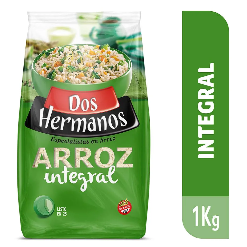 ARROZ  DOS HERMANOS INTEGRAL X 1 KG