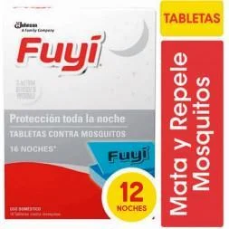 INSEC. REPEL. FUYI TABLETAS 12 U.