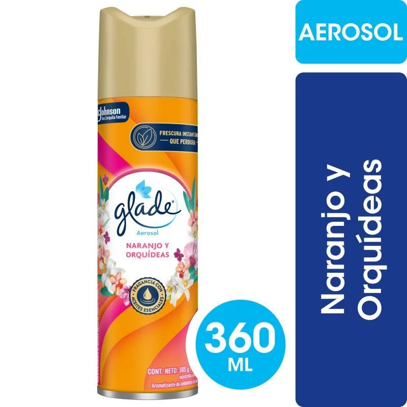 GLADE NARANJO Y ORQUIDEAS 360CM