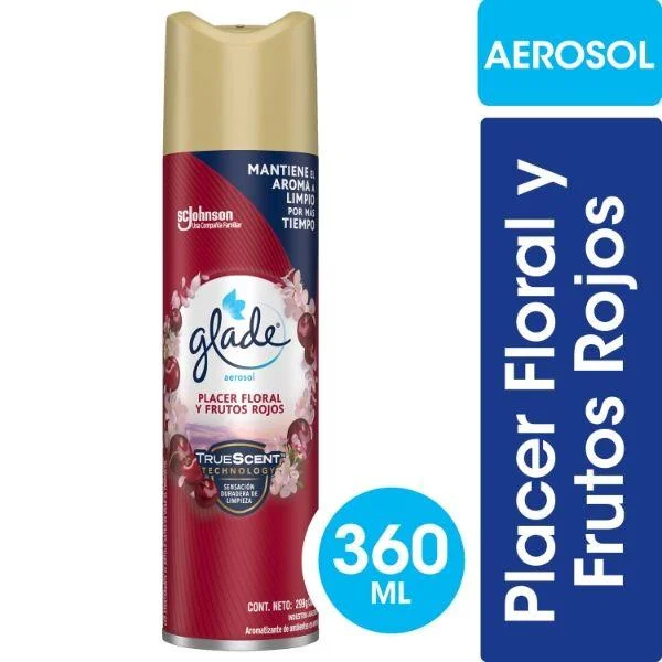 GLADE AEROSOL FRUTOS ROJOS 360CC