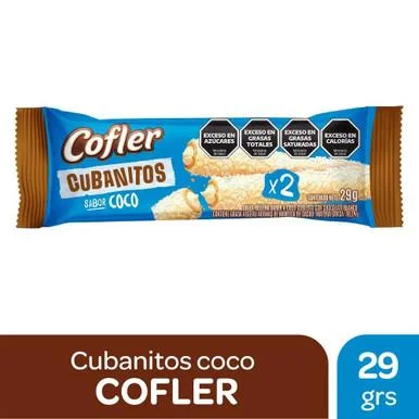 COFFLER CUBANITOS  COCO X 29G
