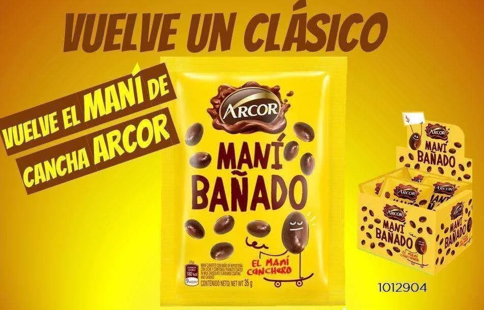 MANI BAÑADO ARCOR 35G