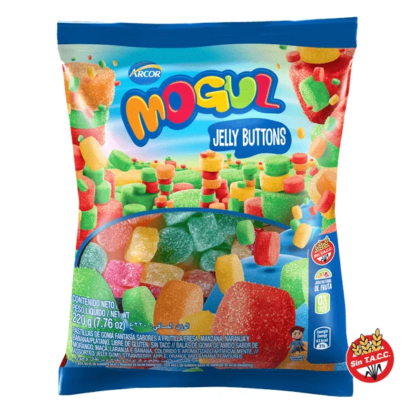 MOGUL JELLY BUTTONS X 220 GRS 