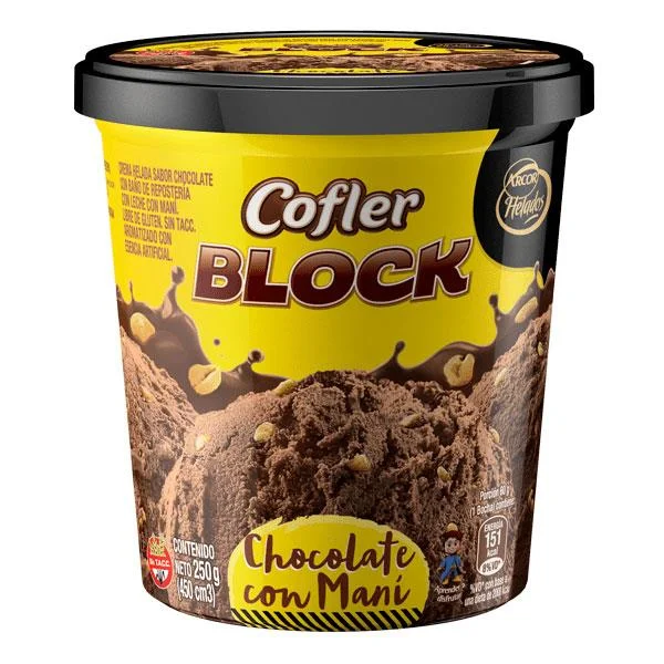 HEL.GELATO COFLER BLOCK X 250 GRS 