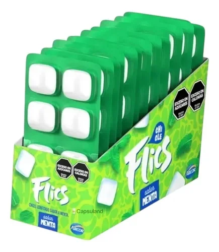 CHICLE FLICS MENTA 17G