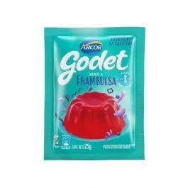 GELATINA GODET FRUTILLA 25 G