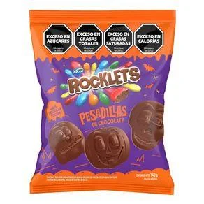 BOLSA BOMBONES ROCKLETS PESADILLAS 140 G