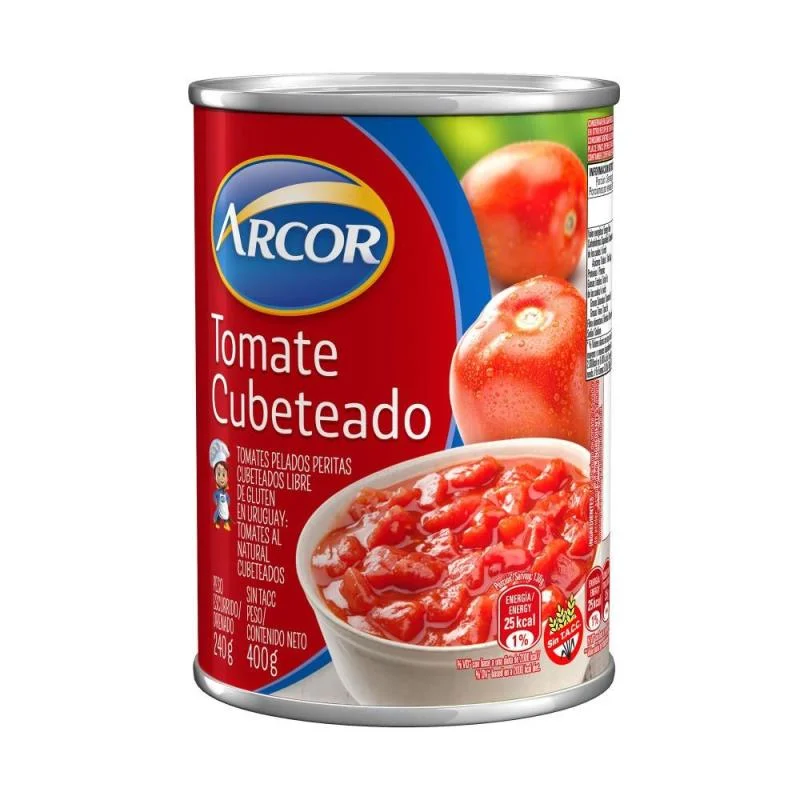 TOMATE ARCOR CUBETEADO 400G