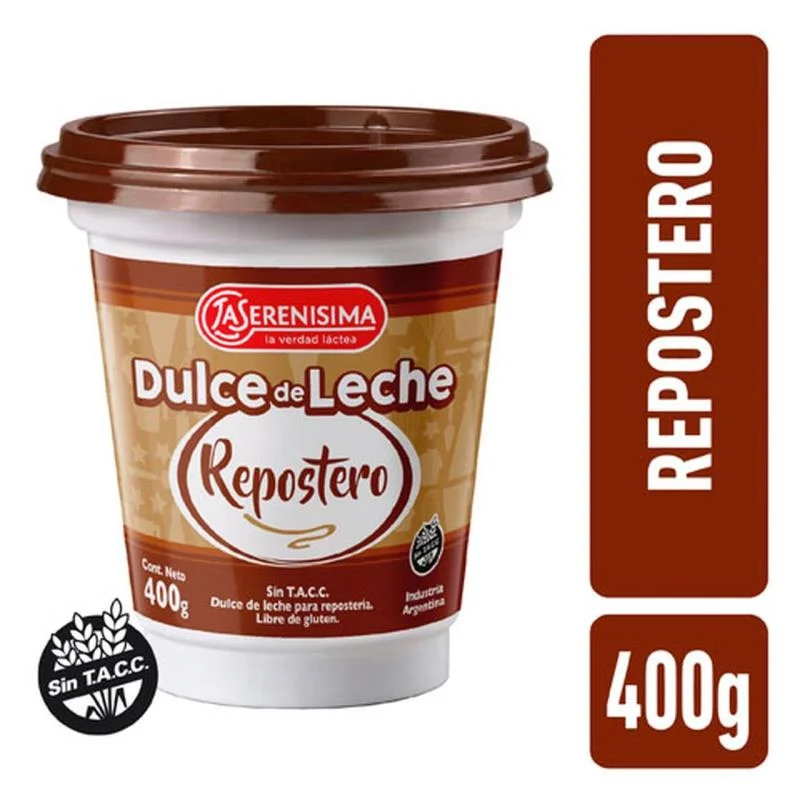 DULCE DE LECHE REPOSTERO LA SERENISIMA 400G