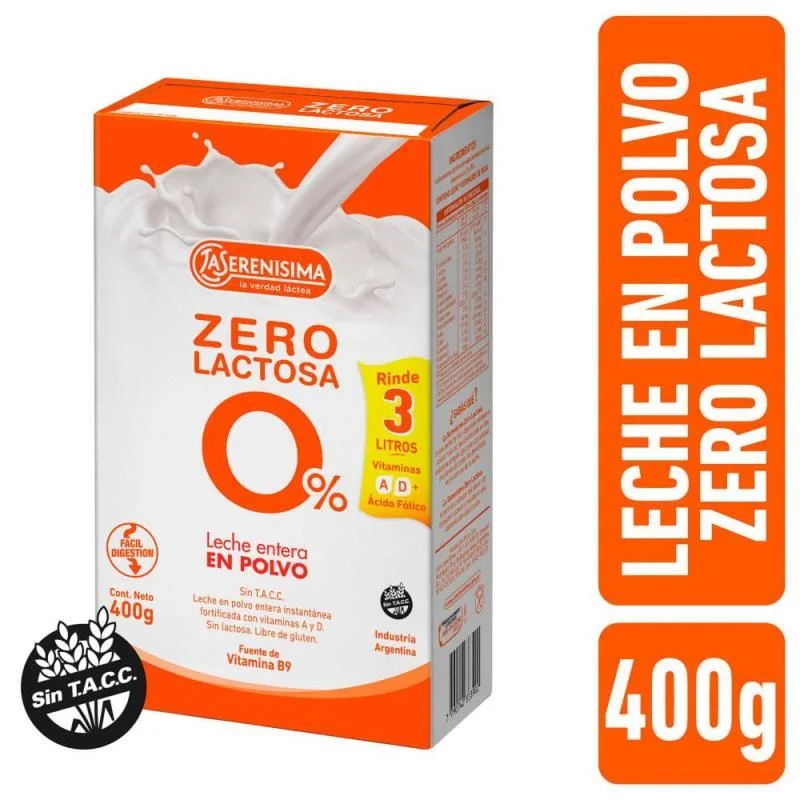 LECHE EN POLVO  CERO LACTOSA 