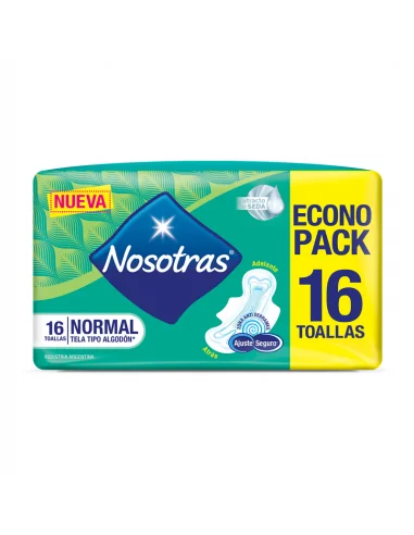 NOSOTRAS TOALLAS NORMAL SUAVE 16 U.