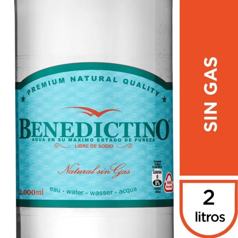 AGUA SIN GAS BENEDICTINO 2L