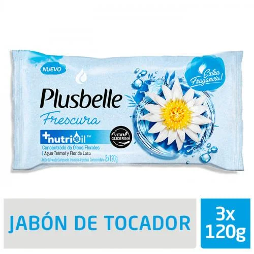 JABON TOC. PLUSBELLE FRESCURA 3X120G