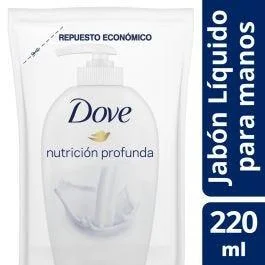 JAB.LIQUI. DOVE P/MANOS ANTIBACTERIAL X 220 ML 
