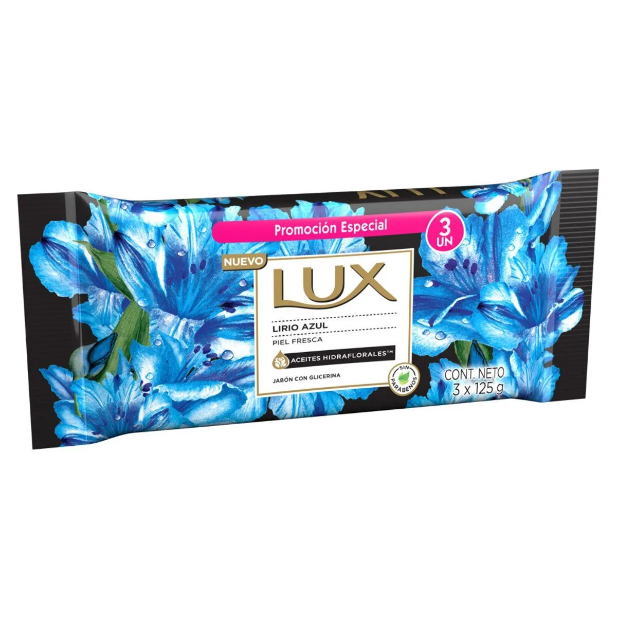 LUX JABON LIRIO AZUL X3 120G