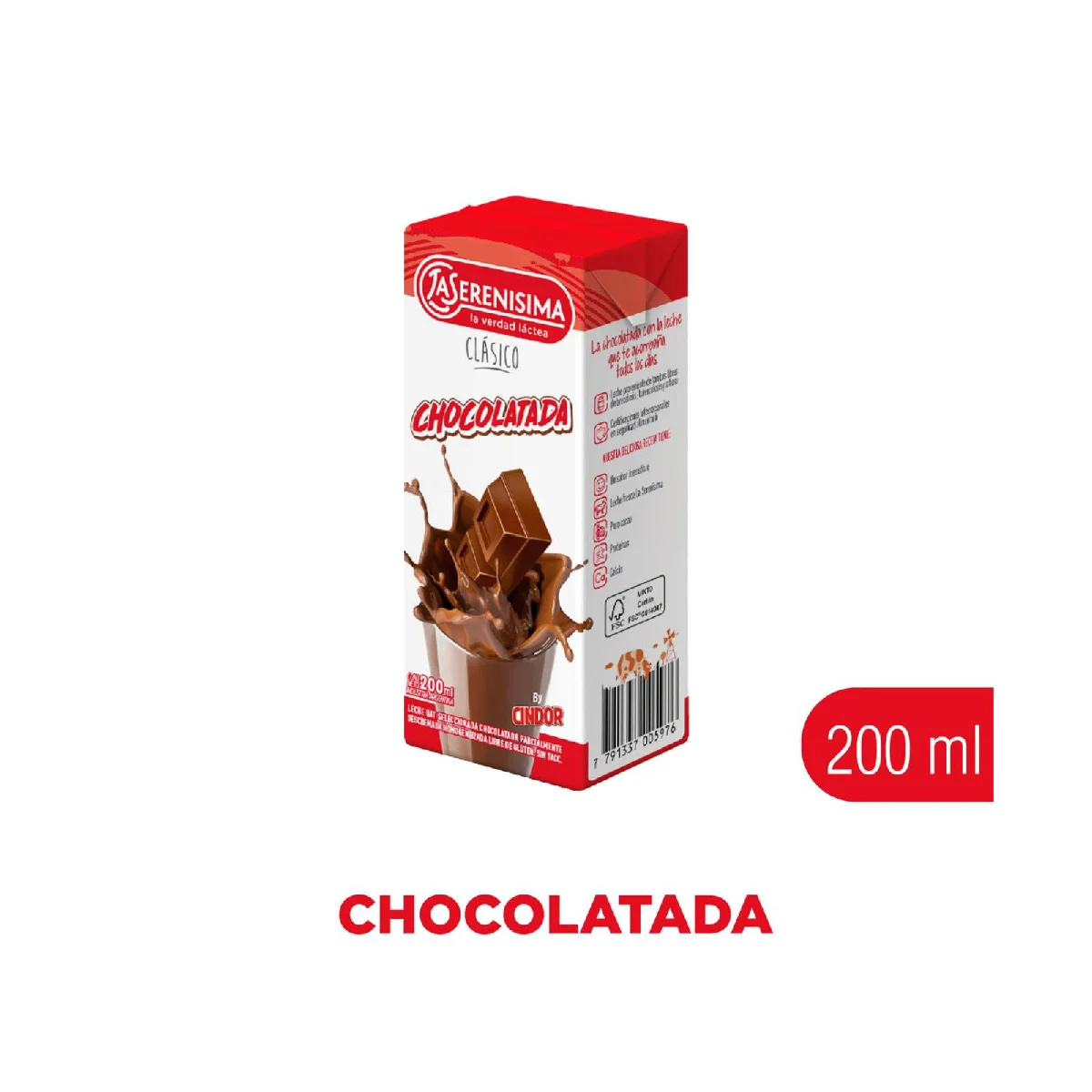 CHOCOLATADA LA SERENISIMA 200ML