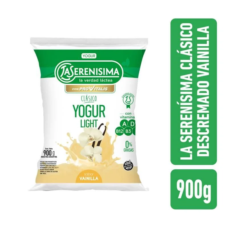 YOGUR DESCREMADO LA SERE. VAINILLA 900G