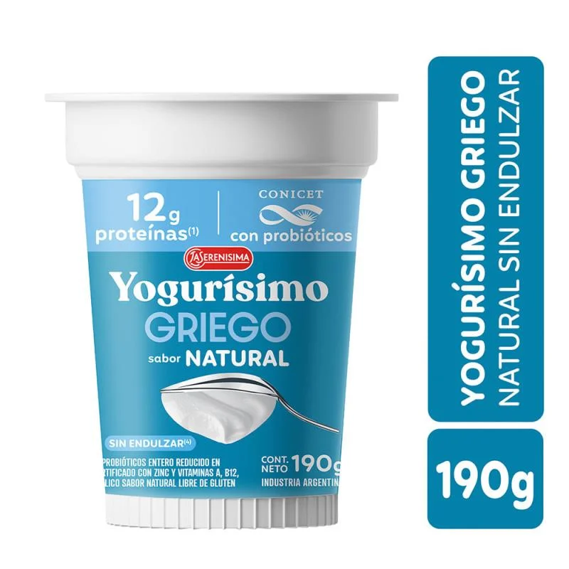 YOGUR GRIEGO NATURAL L/S 190 G