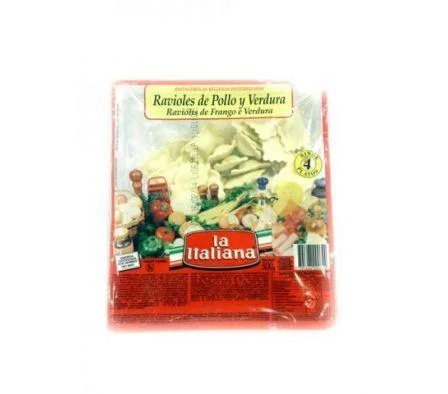 RAVIOLES ITALIANA POLLO Y VERD 500G