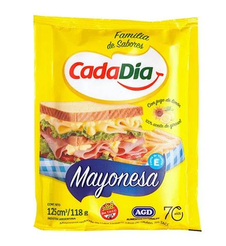 MAYONESA CADA DIA 125CM