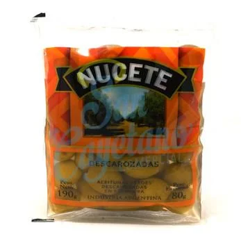 NUCETE ACEITUNAS DESCAROZADA X 80 GR