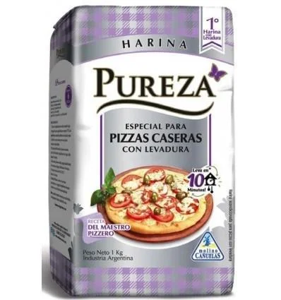 HARINA PUREZA PIZZAS CON LEVADURA 1KG