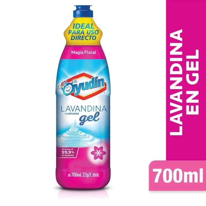 LAVANDINA GEL FLORAL AYUDIN 700 ML