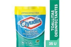 AYUDIN TOALLITAS DESINFECTANTES X 35 