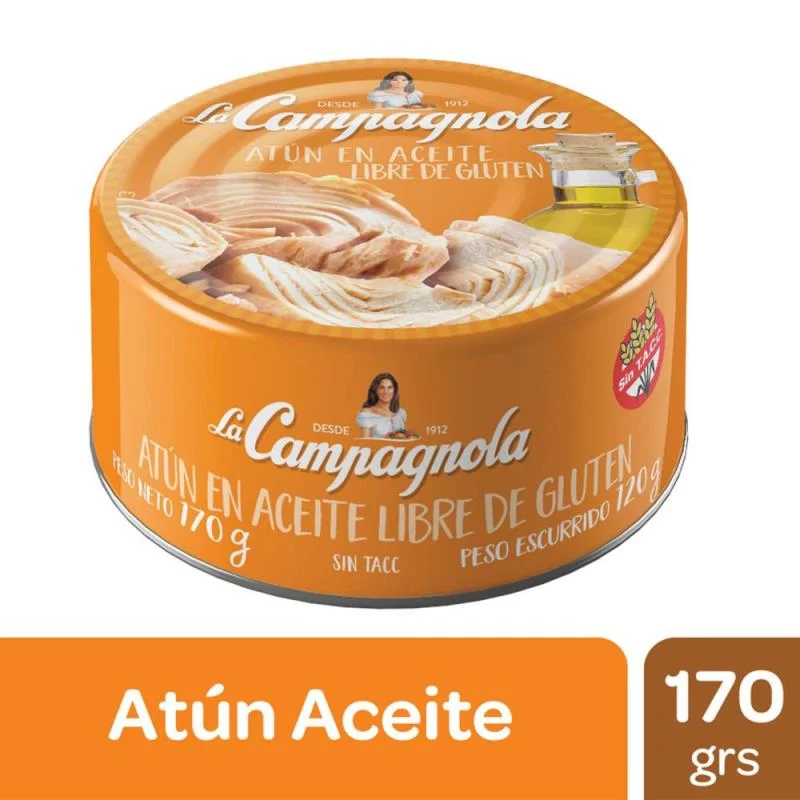 ATUN DESM. EN ACEITE LA CAMPAGNOLA 170G