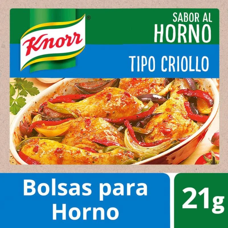 KNOOR BOLSA /HORNO TIPO CRIOLLA X 21 GRS 